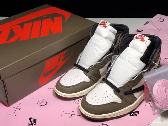 100 Air x CD4487 Travis Jordan 'Mocha' High Scott Retro 1 - OG 0701